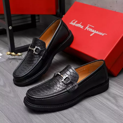 Wholesale Salvatore Ferragamo Leather Shoes For Men #1303772 $85.00 USD, Wholesale Quality Replica Salvatore Ferragamo Leather Shoes