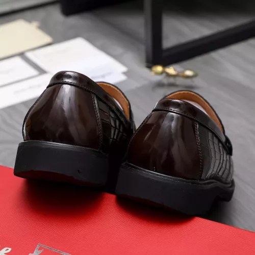 Replica Salvatore Ferragamo Leather Shoes For Men #1303775 $88.00 USD for Wholesale