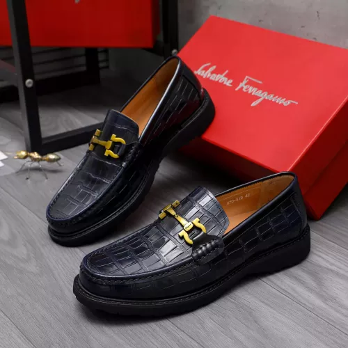 Wholesale Salvatore Ferragamo Leather Shoes For Men #1303776 $88.00 USD, Wholesale Quality Replica Salvatore Ferragamo Leather Shoes