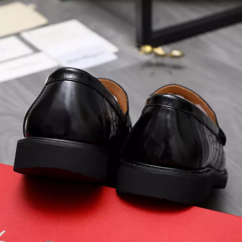 Replica Salvatore Ferragamo Leather Shoes For Men #1303777 $88.00 USD for Wholesale