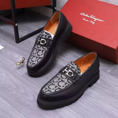 Wholesale Salvatore Ferragamo Leather Shoes For Men #1303778 $118.00 USD, Wholesale Quality Replica Salvatore Ferragamo Leather Shoes