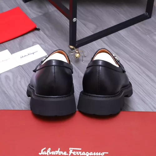 Replica Salvatore Ferragamo Leather Shoes For Men #1303779 $118.00 USD for Wholesale