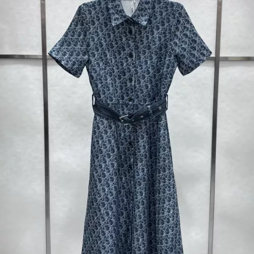 Wholesale Christian Dior Dresses Short Sleeved For Women #1303801 $88.00 USD, Wholesale Quality Replica Christian Dior Dresses