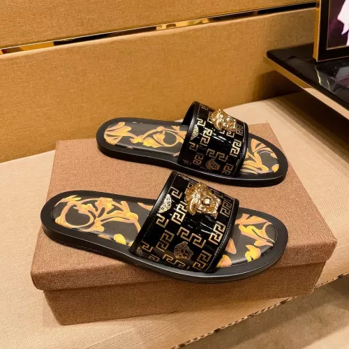 Wholesale Versace Slippers For Men #1303827 $52.00 USD, Wholesale Quality Replica Versace Slippers