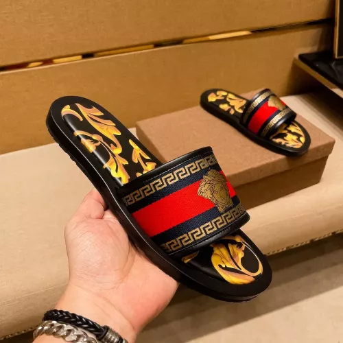 Replica Versace Slippers For Men #1303830 $52.00 USD for Wholesale