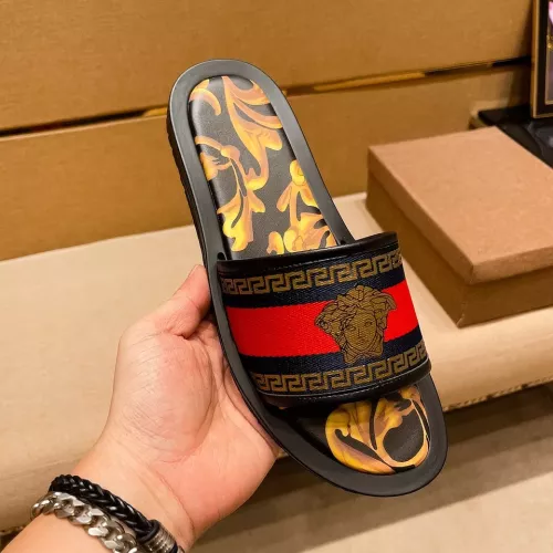 Replica Versace Slippers For Men #1303830 $52.00 USD for Wholesale