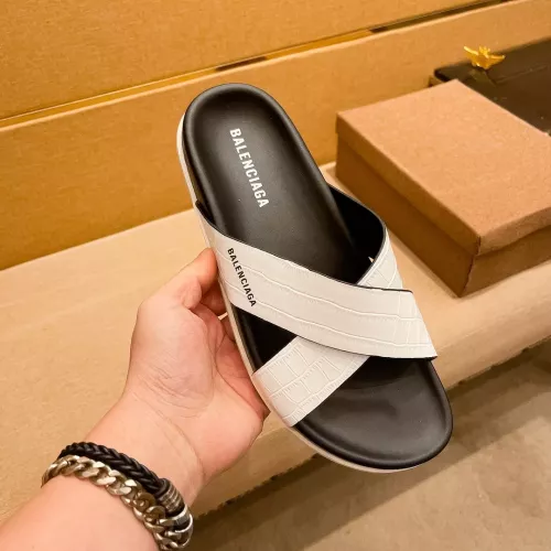 Replica Balenciaga Slippers For Men #1303836 $52.00 USD for Wholesale