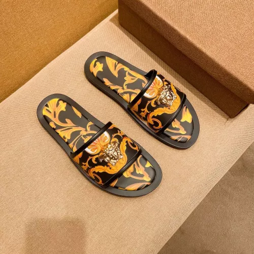 Replica Versace Slippers For Men #1303837 $52.00 USD for Wholesale