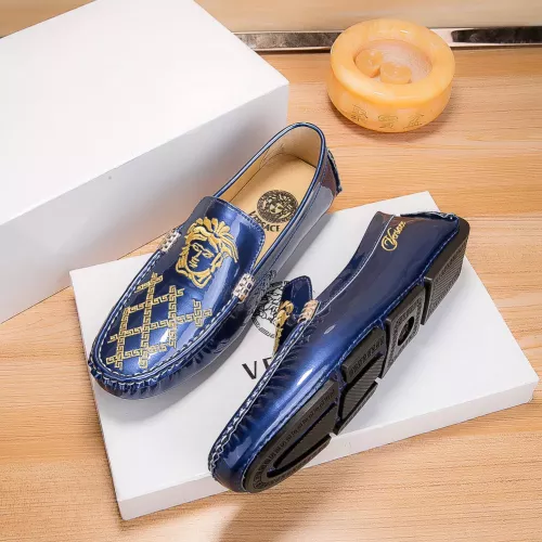 Replica Versace Leather Shoes For Men #1303838 $72.00 USD for Wholesale