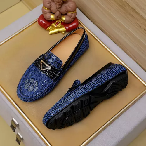 Replica Versace Leather Shoes For Men #1303844 $76.00 USD for Wholesale