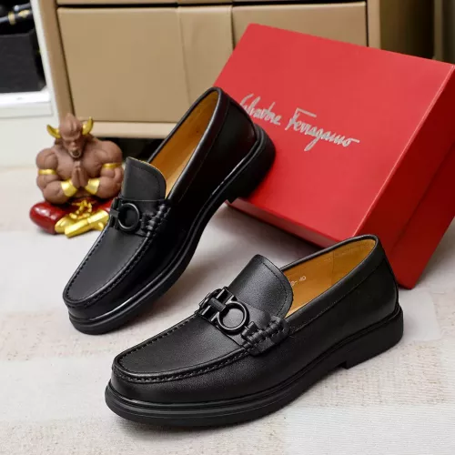 Wholesale Salvatore Ferragamo Leather Shoes For Men #1303859 $88.00 USD, Wholesale Quality Replica Salvatore Ferragamo Leather Shoes