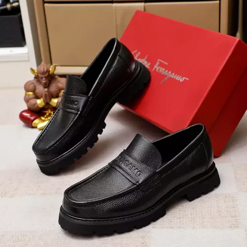 Wholesale Salvatore Ferragamo Leather Shoes For Men #1303873 $88.00 USD, Wholesale Quality Replica Salvatore Ferragamo Leather Shoes