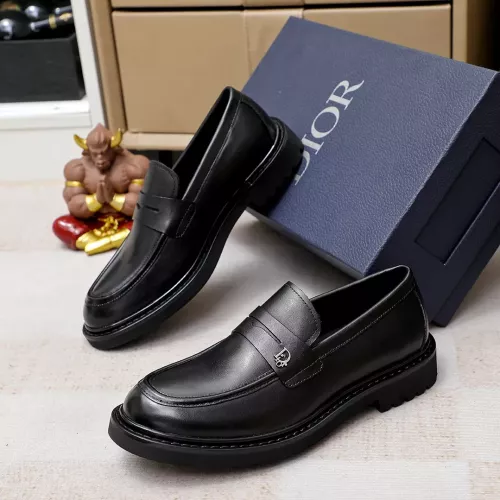 Wholesale Christian Dior Leather Shoes For Men #1303874 $98.00 USD, Wholesale Quality Replica Christian Dior Leather Shoes