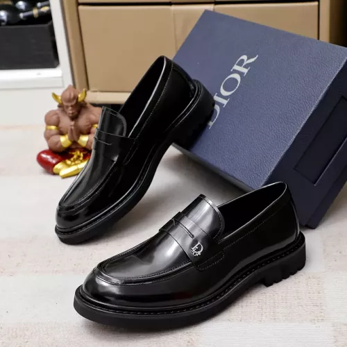 Wholesale Christian Dior Leather Shoes For Men #1303875 $98.00 USD, Wholesale Quality Replica Christian Dior Leather Shoes