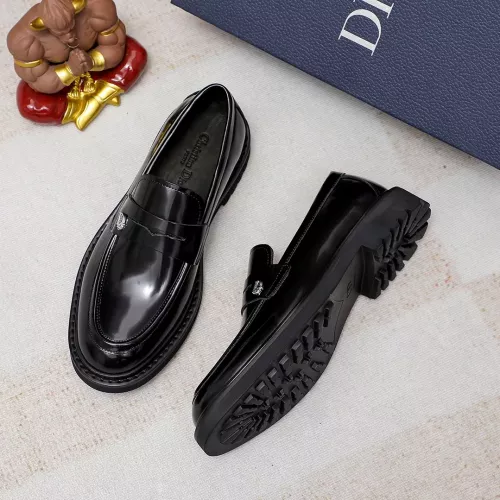 Replica Christian Dior Leather Shoes For Men #1303875 $98.00 USD for Wholesale