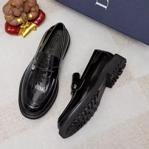 Replica Christian Dior Leather Shoes For Men #1303877 $98.00 USD for Wholesale