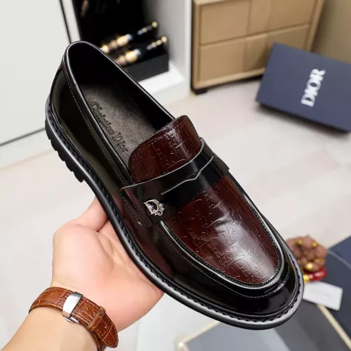 Replica Christian Dior Leather Shoes For Men #1303878 $98.00 USD for Wholesale