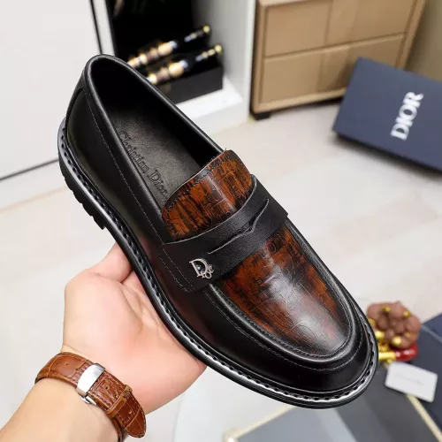 Replica Christian Dior Leather Shoes For Men #1303879 $98.00 USD for Wholesale