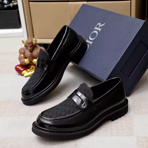 Wholesale Christian Dior Leather Shoes For Men #1303881 $98.00 USD, Wholesale Quality Replica Christian Dior Leather Shoes