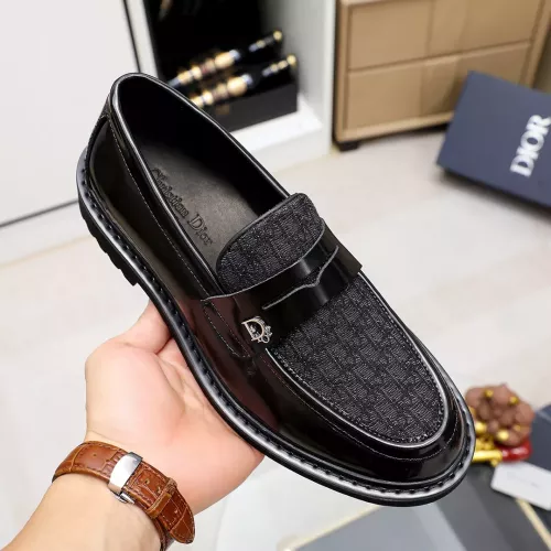 Replica Christian Dior Leather Shoes For Men #1303881 $98.00 USD for Wholesale