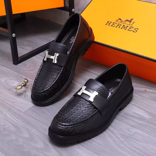 Wholesale Hermes Leather Shoes For Men #1303882 $92.00 USD, Wholesale Quality Replica Hermes Leather Shoes