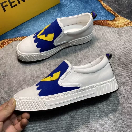 Wholesale Fendi Casual Shoes For Men #1303930 $76.00 USD, Wholesale Quality Replica Fendi Casual Shoes