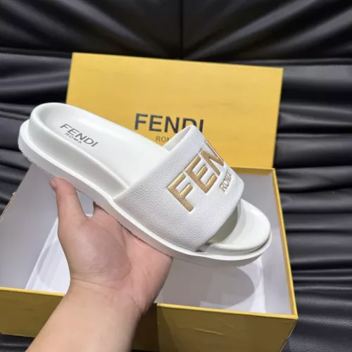 Replica Fendi Slippers For Men #1303932 $56.00 USD for Wholesale