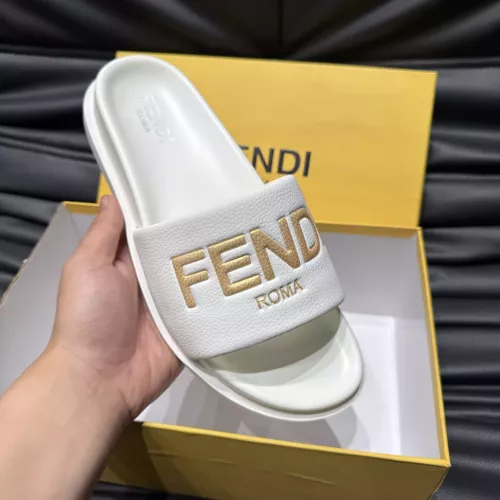 Replica Fendi Slippers For Men #1303932 $56.00 USD for Wholesale