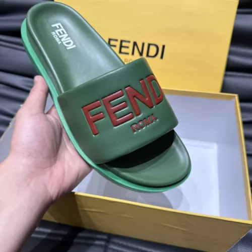 Replica Fendi Slippers For Men #1303934 $56.00 USD for Wholesale