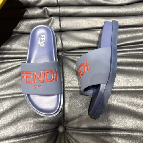 Wholesale Fendi Slippers For Men #1303935 $56.00 USD, Wholesale Quality Replica Fendi Slippers