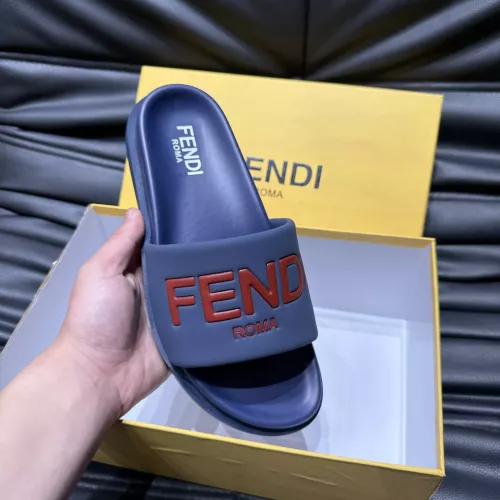 Replica Fendi Slippers For Men #1303935 $56.00 USD for Wholesale