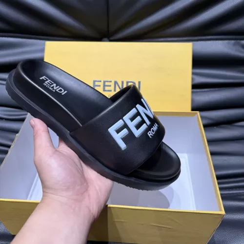 Replica Fendi Slippers For Men #1303936 $56.00 USD for Wholesale