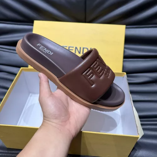 Replica Fendi Slippers For Men #1303941 $56.00 USD for Wholesale