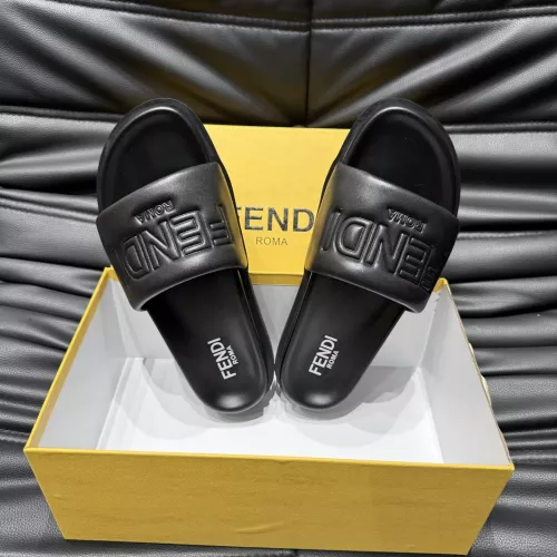 Replica Fendi Slippers For Men #1303946 $56.00 USD for Wholesale