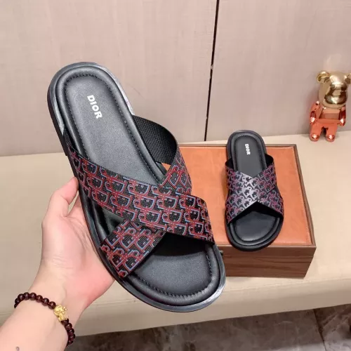 Replica Christian Dior Slippers For Men #1303948 $45.00 USD for Wholesale