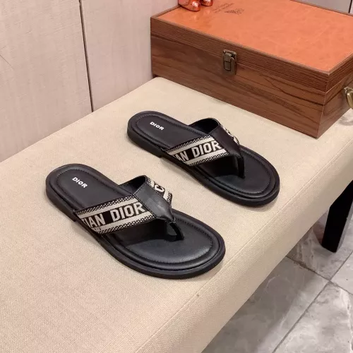 Replica Christian Dior Slippers For Men #1303952 $45.00 USD for Wholesale