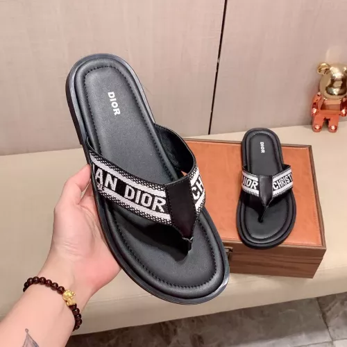 Replica Christian Dior Slippers For Men #1303954 $45.00 USD for Wholesale