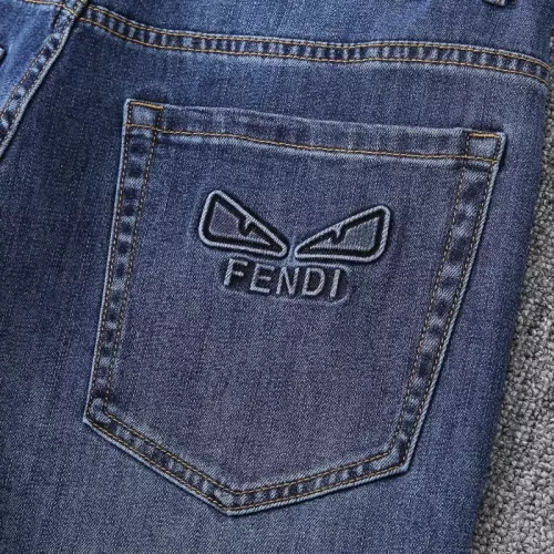 Replica Fendi Jeans For Men #1304149 $52.00 USD for Wholesale