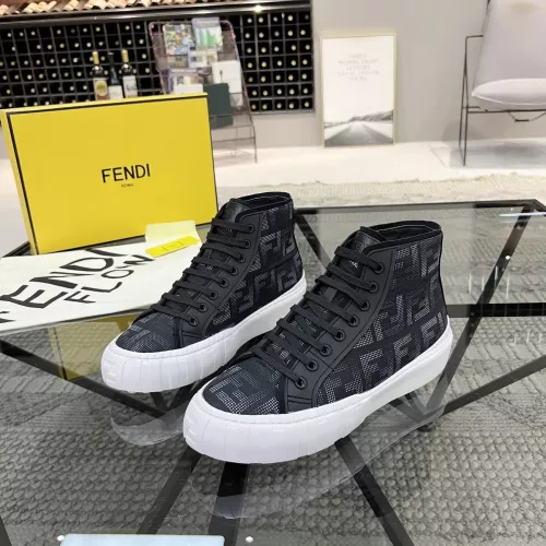 Wholesale Fendi High Tops Casual Shoes For Men #1304465 $80.00 USD, Wholesale Quality Replica Fendi High Tops Casual Shoes