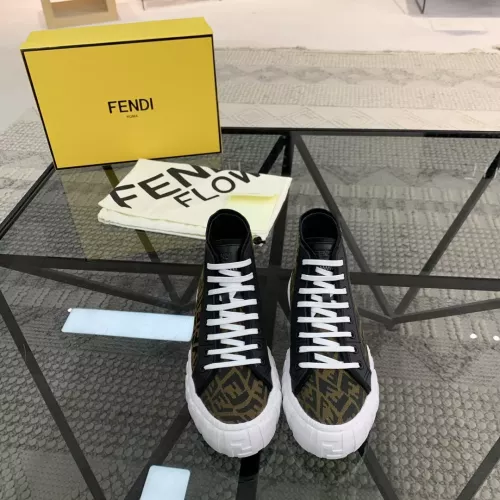 Replica Fendi High Tops Casual Shoes For Men #1304466 $80.00 USD for Wholesale