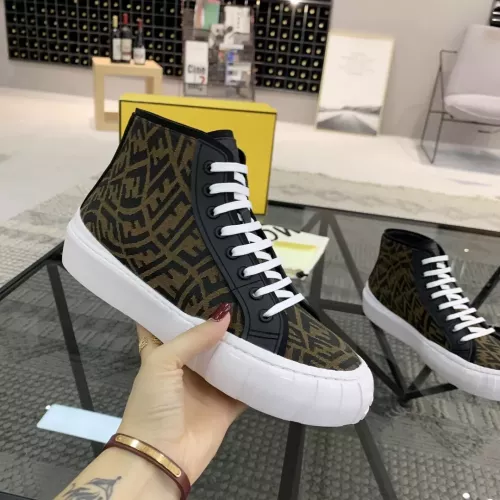 Replica Fendi High Tops Casual Shoes For Men #1304466 $80.00 USD for Wholesale