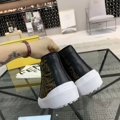 Replica Fendi High Tops Casual Shoes For Men #1304466 $80.00 USD for Wholesale