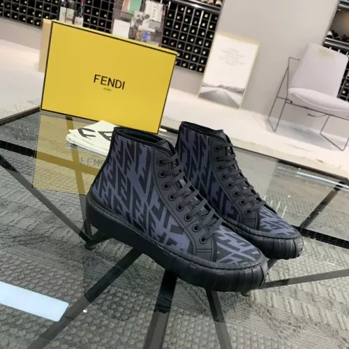 Replica Fendi High Tops Casual Shoes For Men #1304467 $80.00 USD for Wholesale