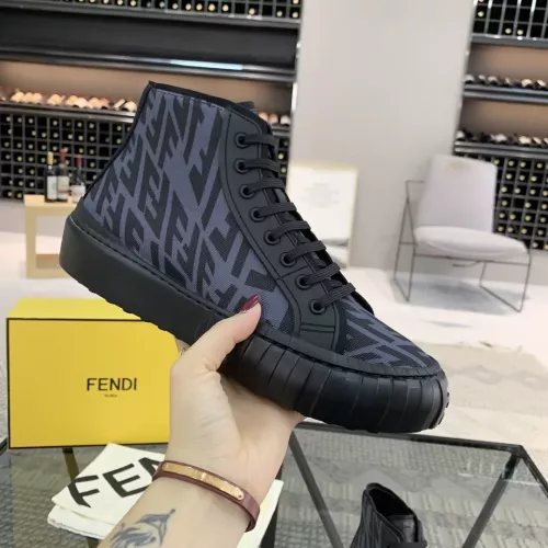 Replica Fendi High Tops Casual Shoes For Men #1304467 $80.00 USD for Wholesale