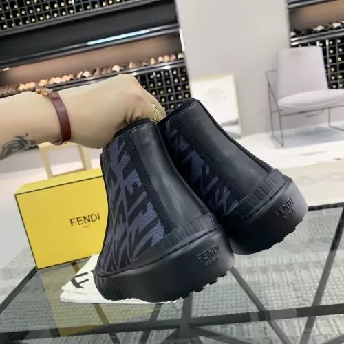 Replica Fendi High Tops Casual Shoes For Men #1304467 $80.00 USD for Wholesale