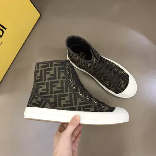 Replica Fendi High Tops Casual Shoes For Men #1304469 $76.00 USD for Wholesale