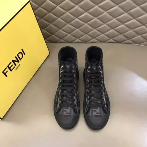 Replica Fendi High Tops Casual Shoes For Men #1304470 $76.00 USD for Wholesale