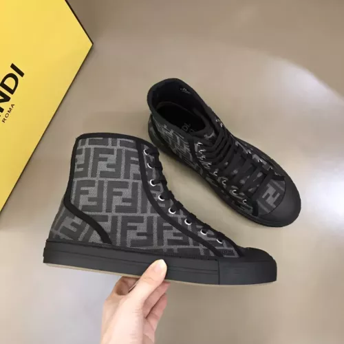 Replica Fendi High Tops Casual Shoes For Men #1304470 $76.00 USD for Wholesale