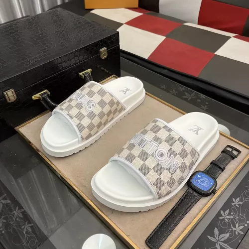 Wholesale Louis Vuitton Slippers For Men #1304545 $56.00 USD, Wholesale Quality Replica Louis Vuitton Slippers