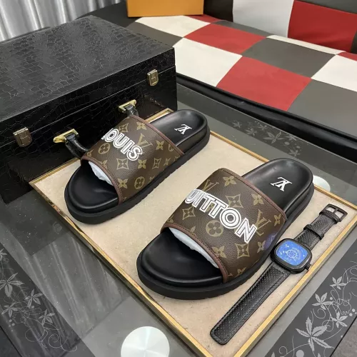 Wholesale Louis Vuitton Slippers For Men #1304549 $56.00 USD, Wholesale Quality Replica Louis Vuitton Slippers